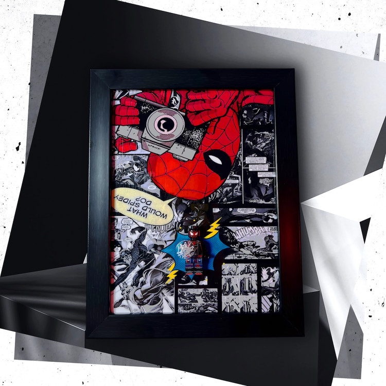 تابلو طرح اسپایدرمن مدل کامیک